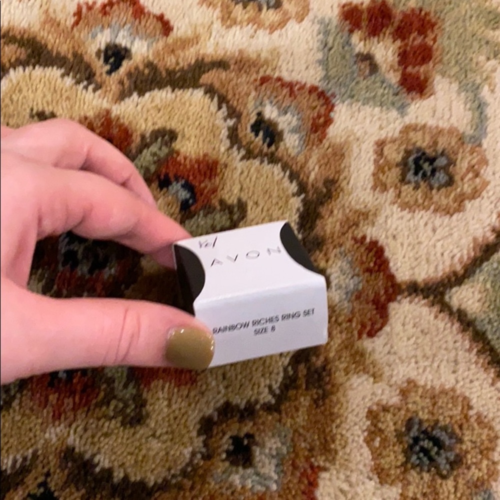 Avon Rainbow Riches Ring Set